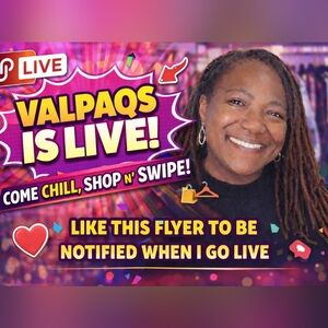 Valpaqs Live Shopping Event Flyer